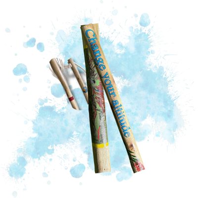 Painted Trekking Pole 1,2m - Change your altitude