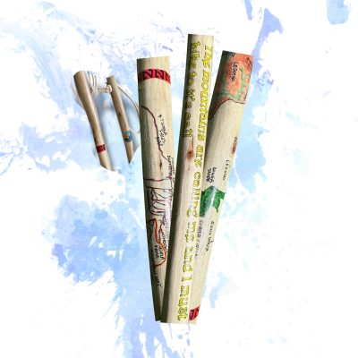 Painted Trekking Pole 1,2 m - The mountains are calling me and I must hike to its call.